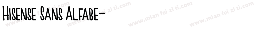 Hisense Sans Alfabe字体转换